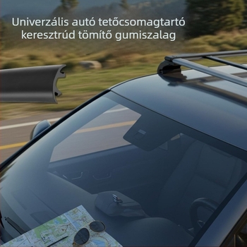 EPDM gumi tömítés az autótetőcsomagtartóhoz, fekete vízálló szalag a csomagtartó keretéhez