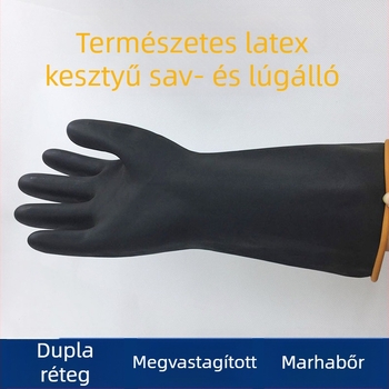 Dongfangsheng sav- és lúgálló kesztyűk, rövid ujjú, ipari munkavédelmi kesztyűk, vegyi- és korrózióálló, olajálló latex kesztyűk