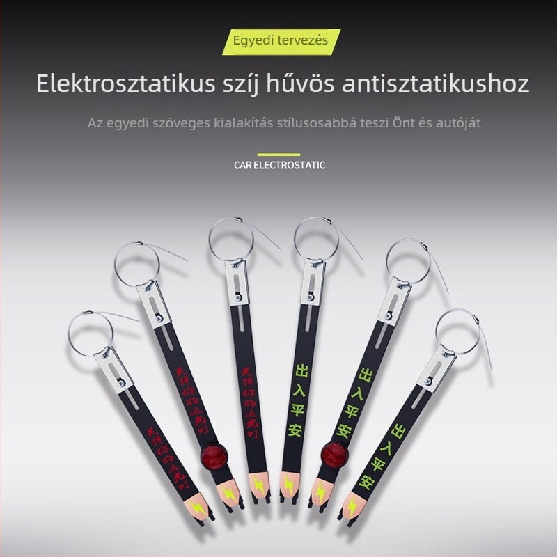 Gépjármű anti-sztatikus öv, gumi, 380×30 mm