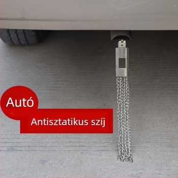 Jármű elektrosztatikus eliminátor szalag és földelő szalag a kipufogócsőhöz, függő kisülési vonal