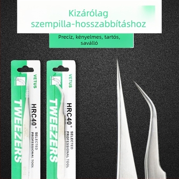 Magas precizitású antistatikus szempillapálcák, szempillák extensions-hez, görbe és egyenes