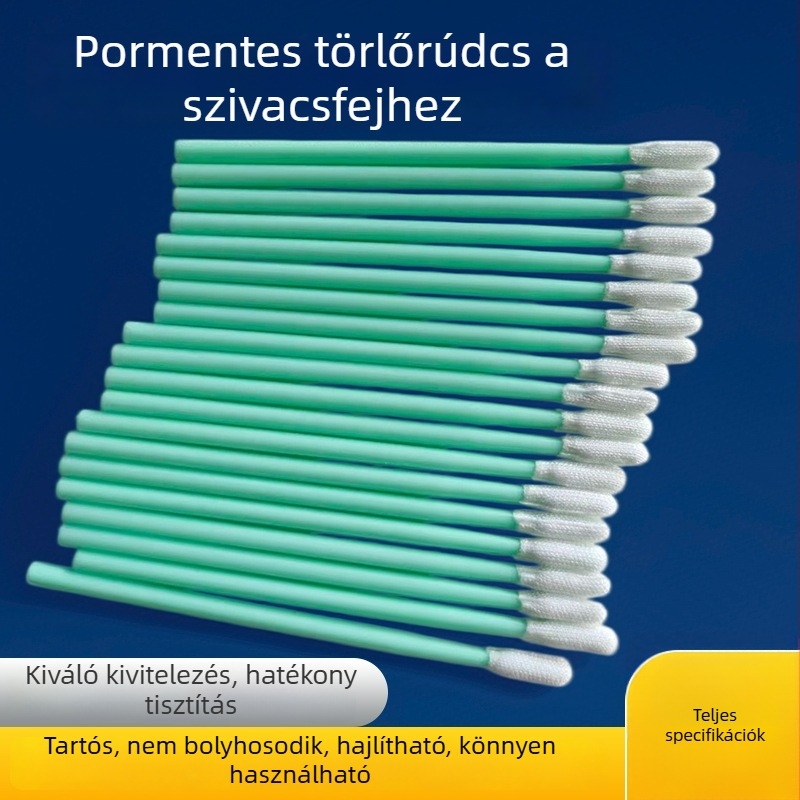 Gombafejű tisztító pálca precíziós műszerekhez, pormentes, antistatikus