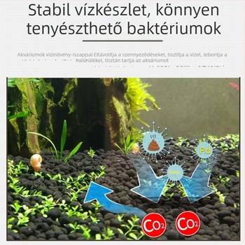 Tápláló aljzatú homok növényes akváriumokhoz, tápanyagban gazdag sár és mohos mini táj