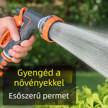 Többcélú öntözőpisztoly virágok öntözésére, autómosásra és kerti öntözésre