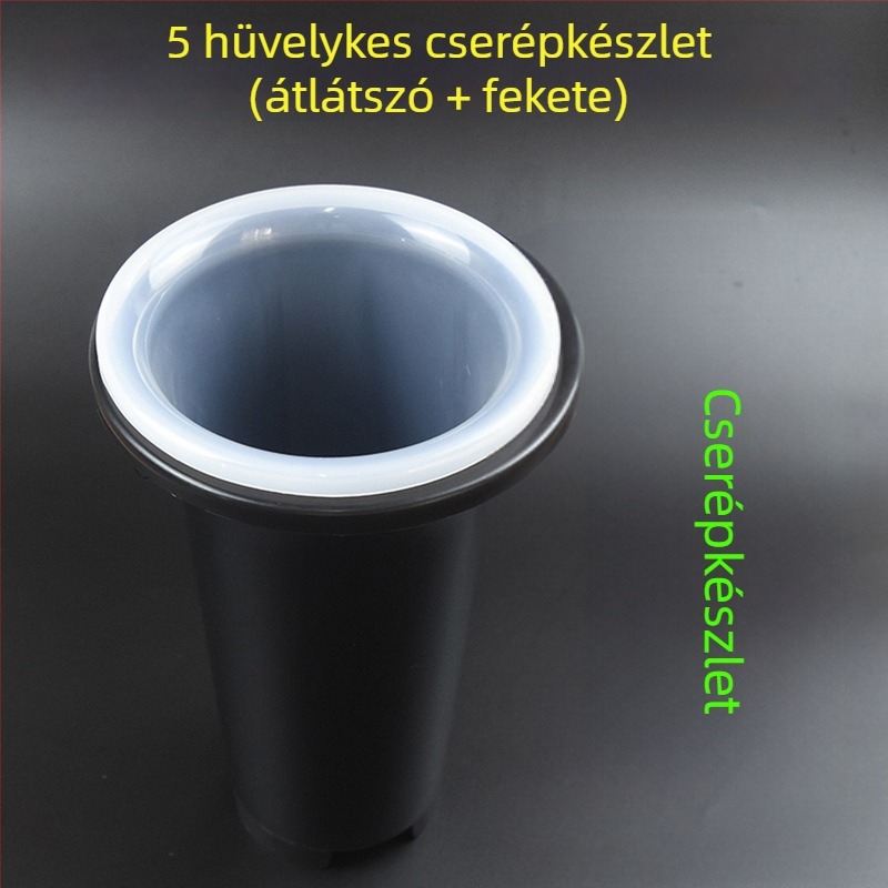 Műanyag orchidea cserép készlet, vastagított és magas, átlátszó