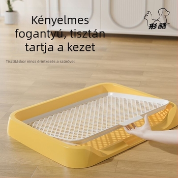 Rozsdamentes acélból készült kutya toalett, rögzített vizeletmedence, karcsú forma, elérhető nagy és közepes méretben