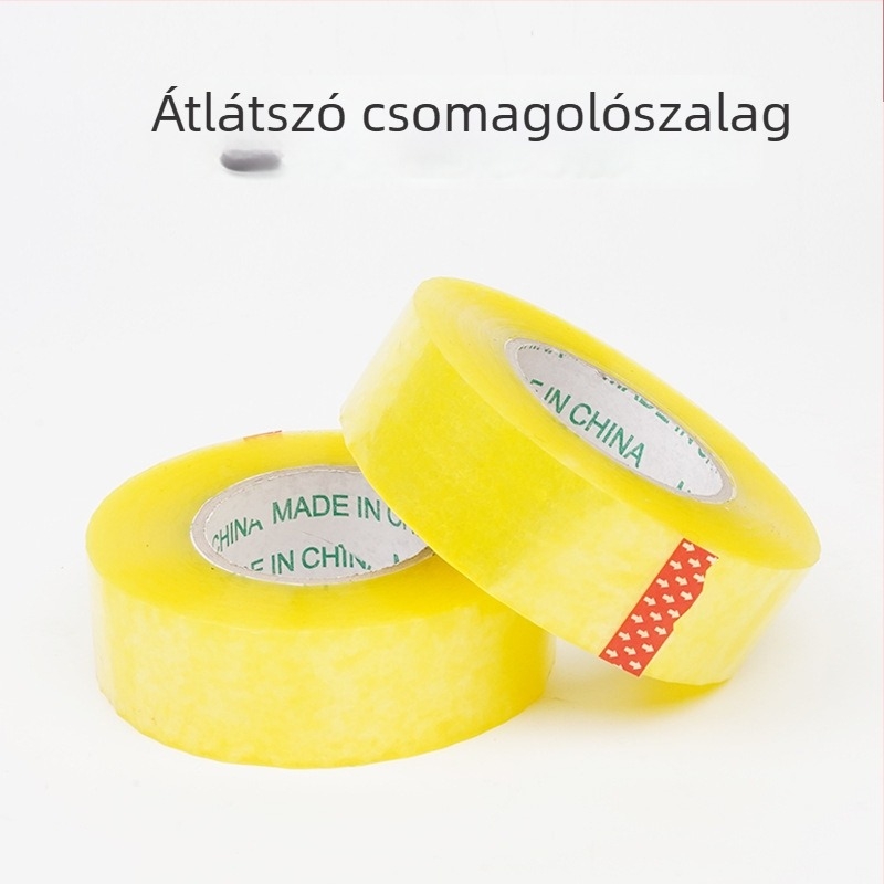 Csomagoló szalag, 48 mm × 100 m, átlátszó bézs, erős tapadás