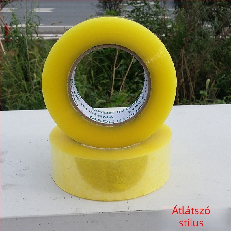 Csomagoló szalag, 48 mm × 100 m, átlátszó bézs, erős tapadás