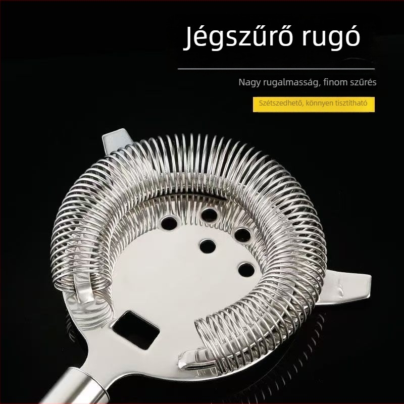 304 rozsdamentes acél jégszűrő bárban és koktéloknál, jégkocka szűrő