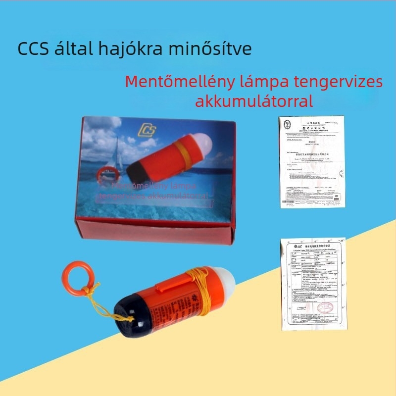 Csónakhoz való mentőmellény-lámpa és mentőgyűrű világítás — önfénylő világítás, kompatibilis száraz és tengervíz akkumulátorokkal, robbanásbiztos lítiumakkumulátor CCS