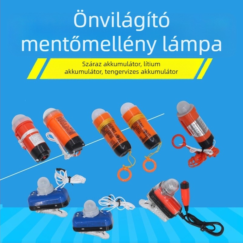 Csónakhoz való mentőmellény-lámpa és mentőgyűrű világítás — önfénylő világítás, kompatibilis száraz és tengervíz akkumulátorokkal, robbanásbiztos lítiumakkumulátor CCS