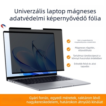  Univerzális mágneses képernyővédő laptophoz, magánéletvédő, leválasztható HD-filmmel, erős tapadás, kékfény-szűrő