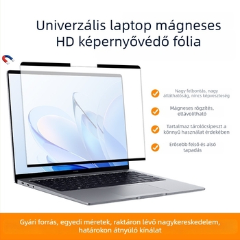  Univerzális mágneses képernyővédő laptophoz, magánéletvédő, leválasztható HD-filmmel, erős tapadás, kékfény-szűrő