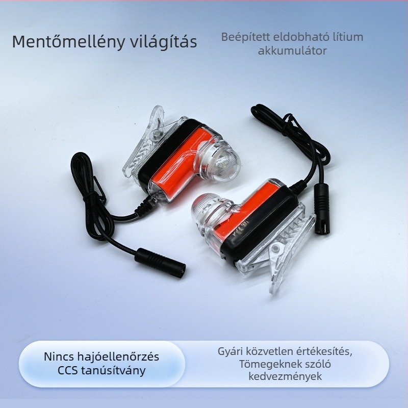 LG-5(08) típusú mentőmellény világító lámpával, lítium akkumulátorral hajókhoz