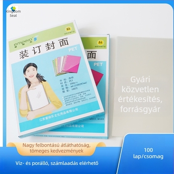 A4 kötőfedél – tartós, átlátszó védőfilm 100 laphoz