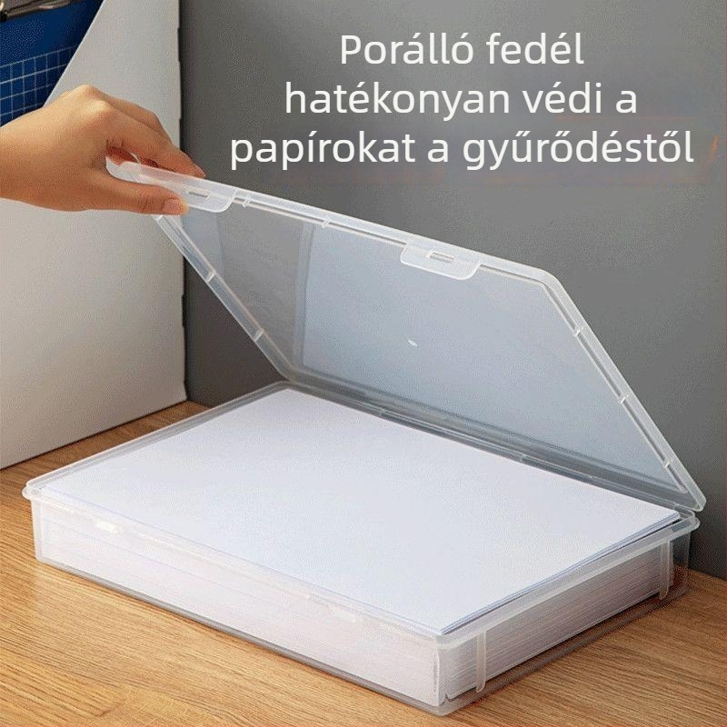 A4-es dokumentumok tárolására szolgáló doboz, felemelt asztali rendező, otthonra és irodába, könyvrendező diákoknak