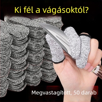 Kertészkedéshez vastagított vágásálló ujjvédők, áthatolás elleni kesztyű