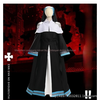 Fire Force: Alice Szerzetesnő C Egyenruha – Cosplay jelmez, tűzoltó nővér az anime-előadásokhoz