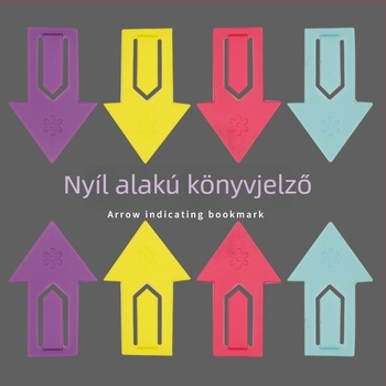 Hordozható nyíl formájú könyvjelzők, aranyos műanyag jelölők könyvek osztályozásához, általános iskolás diákok számára