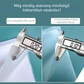 A4-es méretű mappa átlátszó betétekkel és rudakkal záródó klipsz – csepp alakú klip a tananyagokhoz