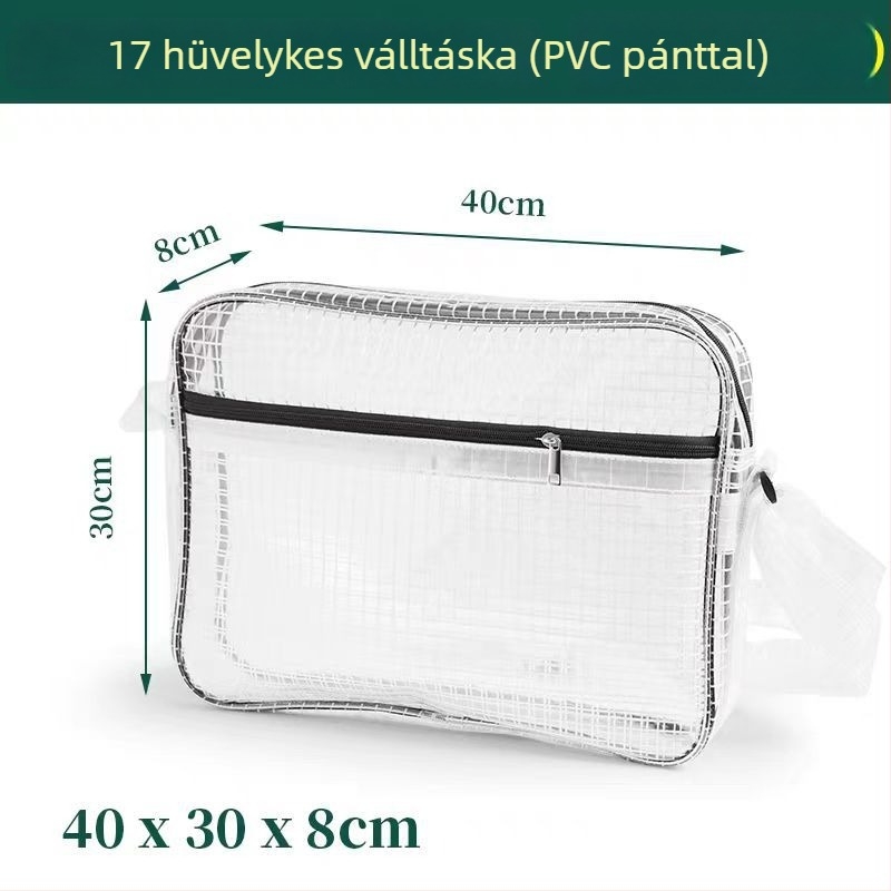 17 hüvelykes PVC antistatikus, átlátszó hálós eszközökhöz táska, por- és vízálló, méret 40×30×8 cm