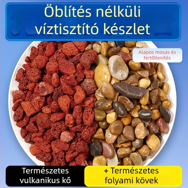 Vulkániás kő és patak-kő akváriumi tájépítéshez és aljzatként, természetes kövek vízi növényekhez és teknősbékák élőhelyéhez