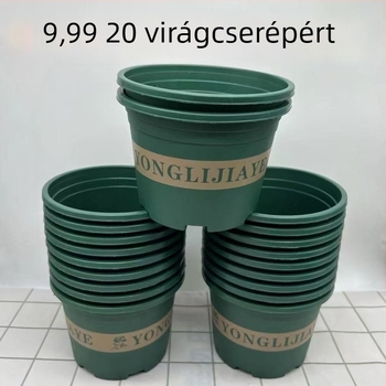 20 darab mûanyag szukkulens virágtál, átmérő 14,5 cm, magasság kb. 10 cm, 150 gallonos virágcserép, ötödik generáció