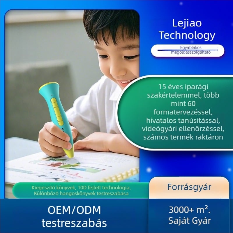 Olvasó toll Wi‑Fi fordítással, felvétellel, letöltéssel, szkenneléssel és digitális szótárral