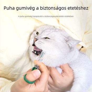 Kisállatgyógyszer-adagoló készülék macskáknak és kutyáknak, injekciószerű tablettadoboz folyékony és kapszulás gyógyszerekhez
