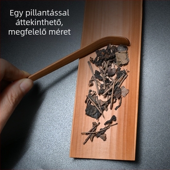 Bambusz Kung‑Fu teászent készlet kiegészítőkkel – teklipsz, teás tű, teáskanál, teás tartó és a ceremónia hat eszköze