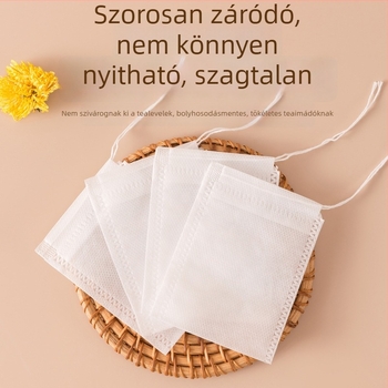 Élelmiszer-minőségű egyszer használatos teafiltertasakok, tealevelekhez és virágos teákhoz, hordozható, kompakt