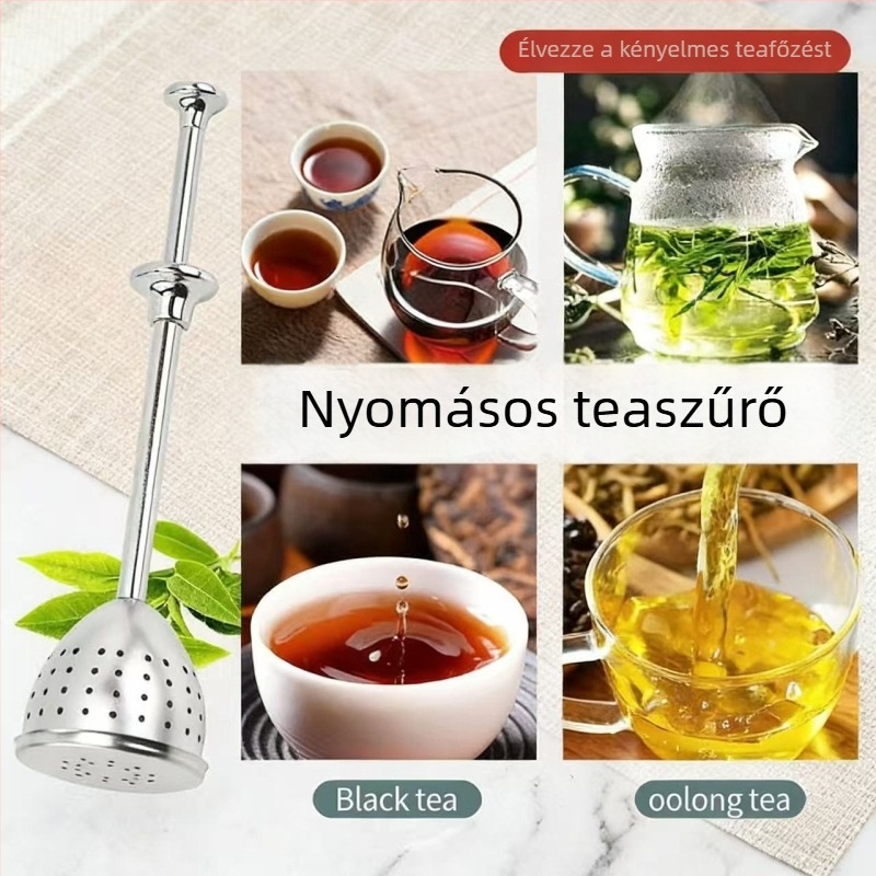 304 rozsdamentes acél tea infúzor konikus szűrővel