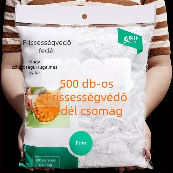 Egyszer használatos frissítő fóliás és edényfedő készlet élelmiszerek frissen tartására