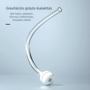 Hosszú szilikon szívócső széles szájú palackhoz, univerzális cserealkatrész, puha cső