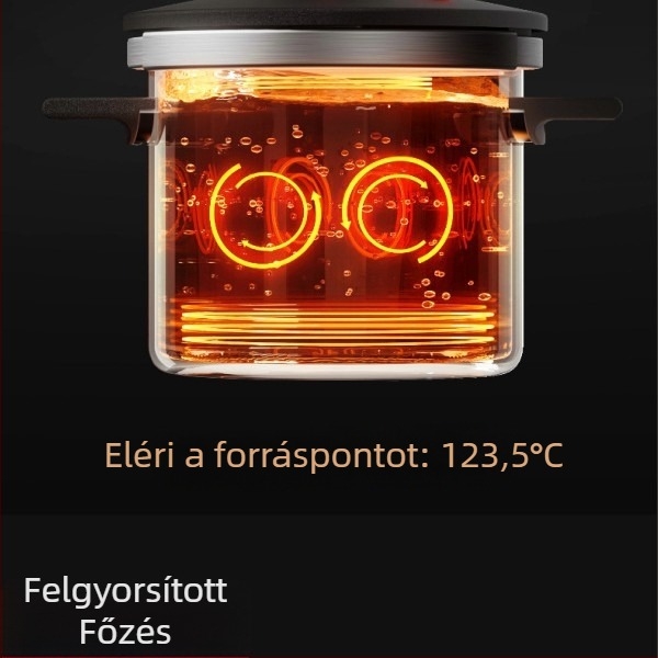Komaid sorozat - Gombos típusú kettőfülű nyomásos fazék, 4L, fehér modell
