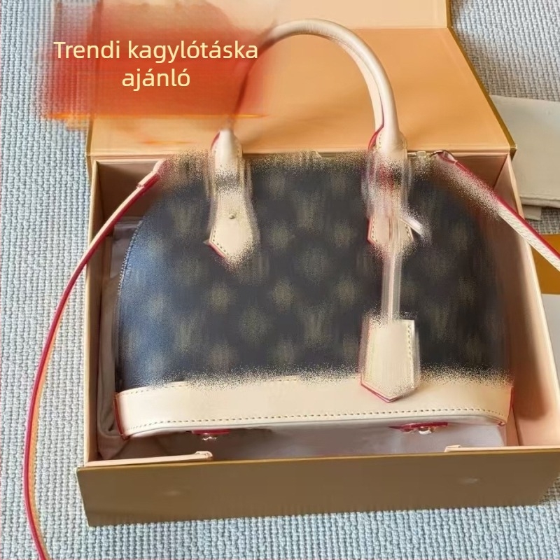 46373L Női crossbody táska valódi bőrből, mintás, elegáns