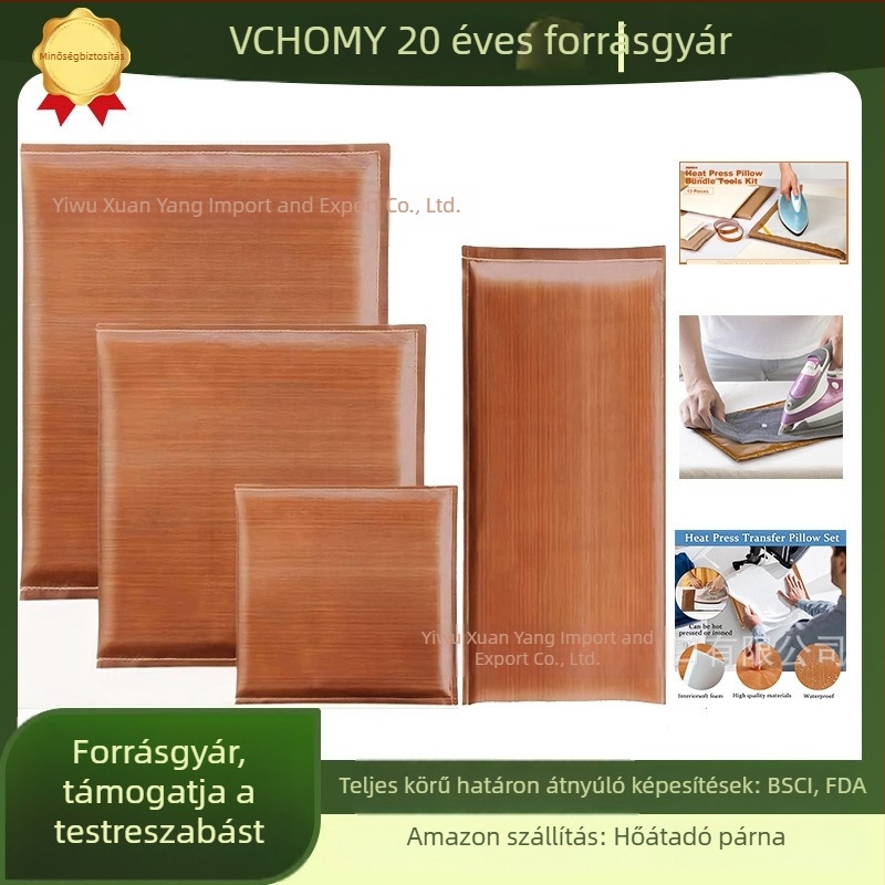 Teflon bevonatú hőprés párna – készlet hőátvitelhez