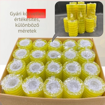 Átlátszó irodai papírtapasz, 0.8 cm és 1.8 cm szélességben, irodai és virágdíszítéshez, diákok számára, dobozos kiszerelésben