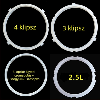 Elektromos nyomású fazék tömítőgyűrű, 4L/5L/6L, szilikon tömítés