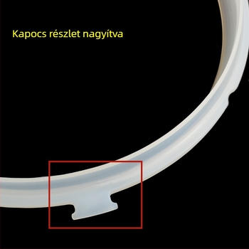 Elektromos nyomású fazék tömítőgyűrű, 4L/5L/6L, szilikon tömítés