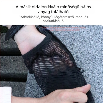 Összecsukható kültéri vízpalack-táska hálós zsebbel
