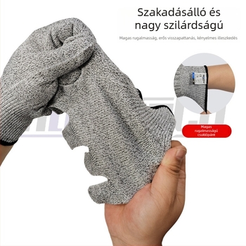 Good Helper 13-gauge öt szintű védő munkakesztyűk kertészkedéshez, autójavításhoz és más feladatokhoz, vágásálló és kopásálló