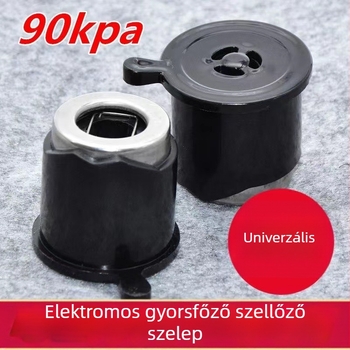 Elektromos nyomásfőző edény tartozékai: magasnyomású kiáramlási szelep, nyomáscsökkentő szelep, gőzölő szelep, kimeneti szelep, nyomáskorlátozó szelep, biztonsági szelep
