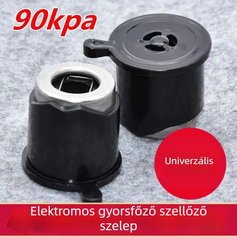 Elektromos nyomásfőző edény tartozékai: magasnyomású kiáramlási szelep, nyomáscsökkentő szelep, gőzölő szelep, kimeneti szelep, nyomáskorlátozó szelep, biztonsági szelep