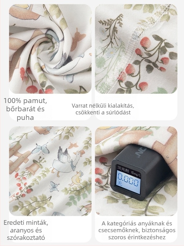 Nyári bébi overál vékony, 100% pamut, vállpántokkal, lélegző