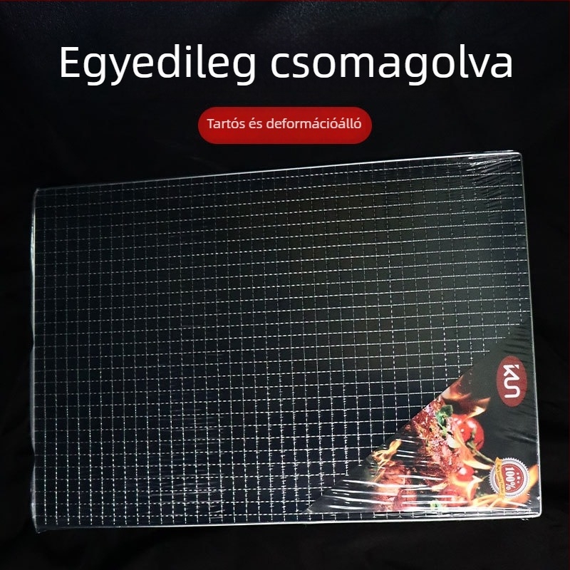 Többfunkciós galvanizált téglalap alakú grillsütő háló kültéri használatra