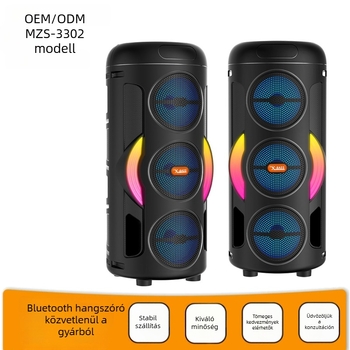 MZS-3302 RGB Bluetooth hangszóró, 3 colos, hordozható kültéri hangszóró