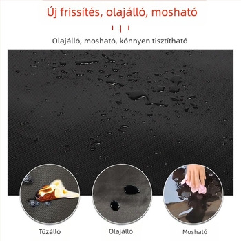 Háromrétegű szilikon BBQ grill matrac, téglalap alakú tűzálló fedélzetre/teraszra