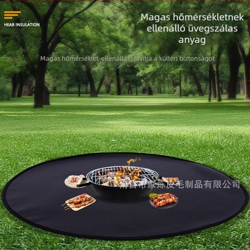kültéri tűzálló grillszőnyeg – magas hőmérséklet-állóság, védelem a teraszra és a gyepre
