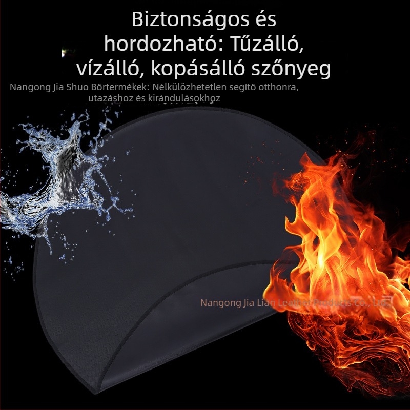 Négyzet alakú tűzálló alátét grillsütéshez és szabadtéri piknikhez, magas hőmérséklet-ellenállás, hőszigetelés